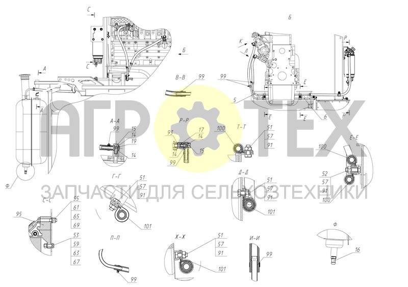 Коммуникации топливные (S300.63.07.000) (№14 на схеме)